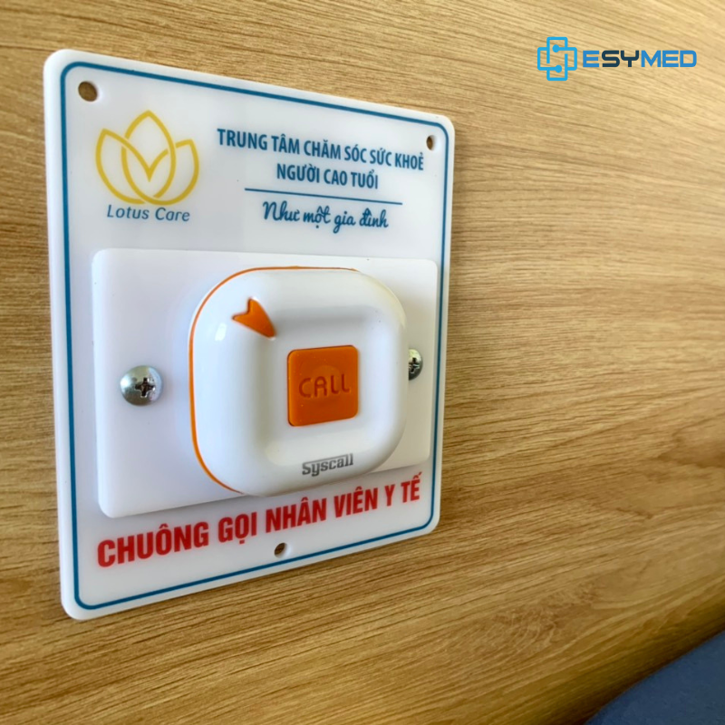 esymed lắp chuông gọi y tá tại trung tâm chăm sóc sức khoẻ người cao tuổi hoa sen
