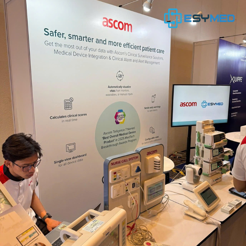 esymed đại diện ascom tham dự triển lãm hma tại việt nam lãm 