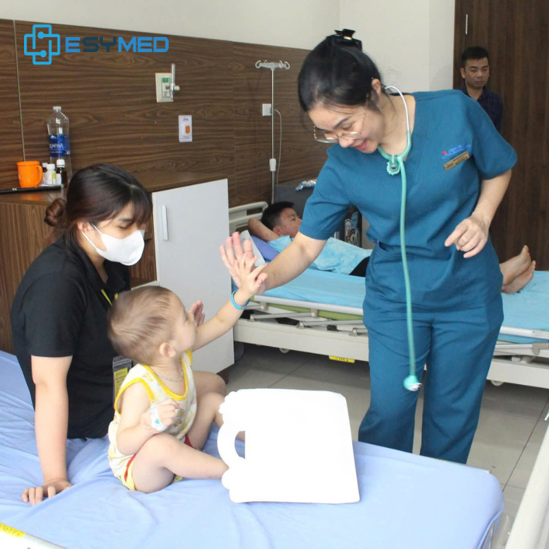 esymed lắp chuông gọi y tá tại bệnh viện hữu nghị lạc việt